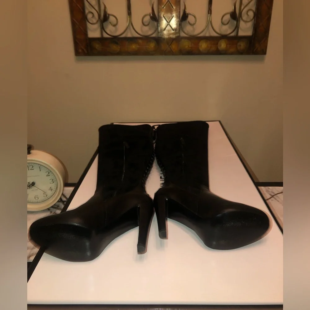Nine West over the knee black boots; sexy, classy, & very sassy; - Picture 3 of 12